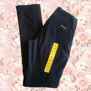 New Columbia Women's Fleece Lined Active Fit Straight Leg Black Pants, Sz.S